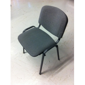 CHAISE EN TISSUS GRIS