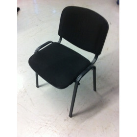 CHAISE EN TISSUS NOIR