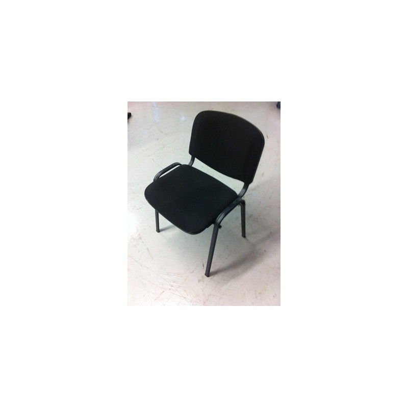 CHAISE EN TISSUS NOIR