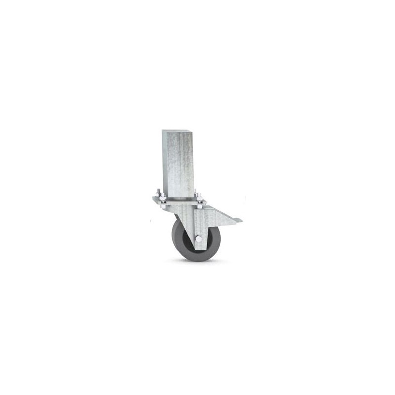 PIED CARRE AVEC ROULETTE - HAUTEUR 24,5 cm CONTESTAGE PIED CARRE AVEC ROULETTE - HAUTEUR 24,5 cm CONTESTAGE