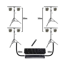 PACK 4X 2 ENCEINTES POUR...