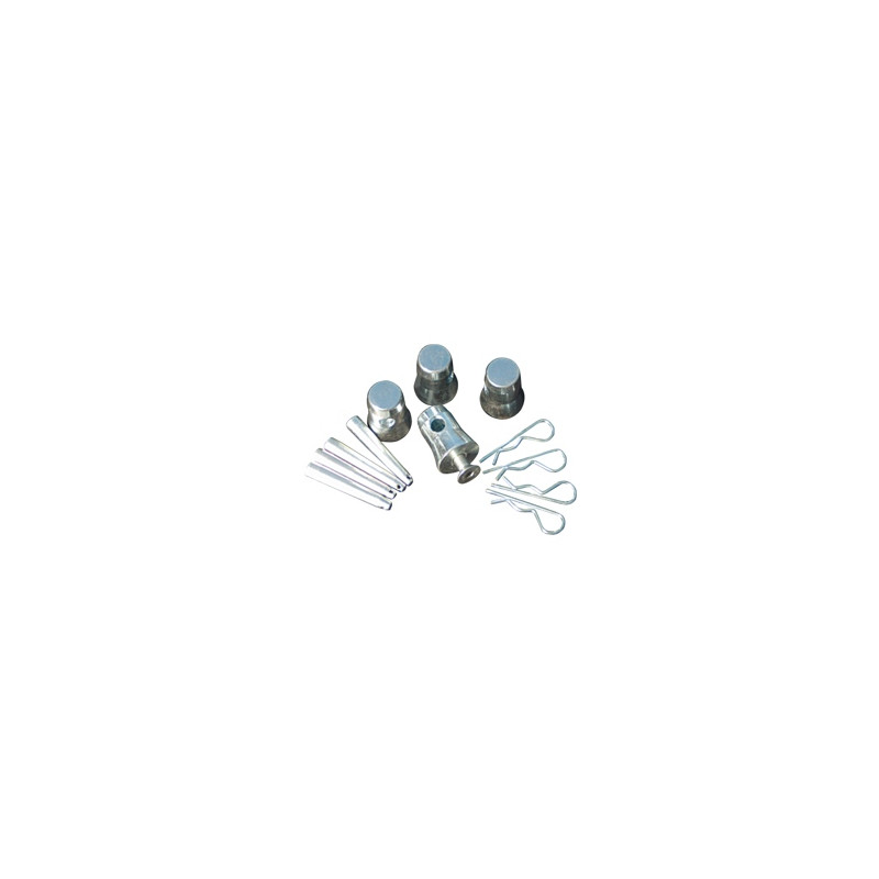 KIT EMBASE : 4 DEMI-MANCHONS + 4 VIS + 4 CONES + 4 GOUPILLES KIT EMBASE : 4 DEMI-MANCHONS + 4 VIS + 4 CONES + 4 GOUPILLES