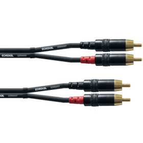 DOUBLE RCA MALE 1.5 METRE CORDIAL 