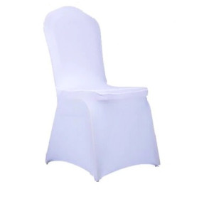 HOUSSE DE CHAISE EN LYCRA BLANC 