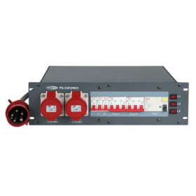 BLOC D'ALIMENTATION 32A CEE IN 2 x 16A CEE OUT + 6 x Schuko SHOWTEC