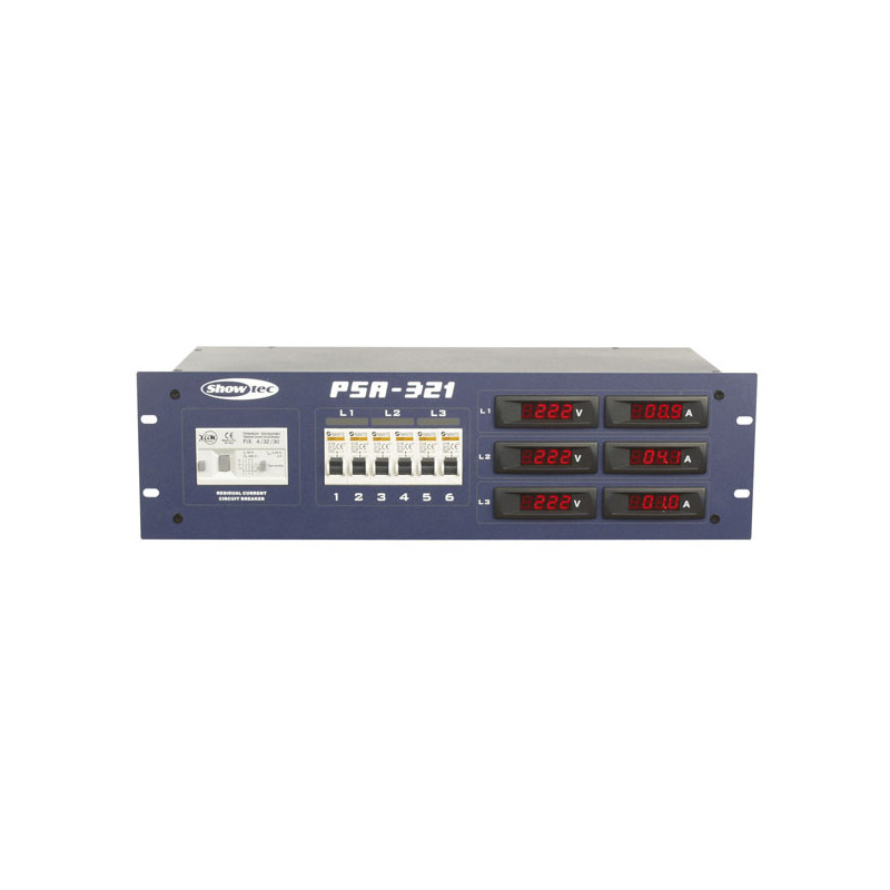 DISTRIBUTEUR SECTEUR 32A 6 X 16A DISTRIBUTEUR SECTEUR 32A 6 X 16A