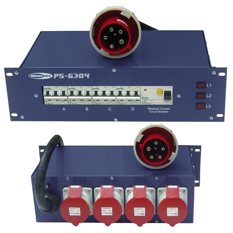 DISTRIBUTEUR SECTEUR 63A 4 X 32A DISTRIBUTEUR SECTEUR 63A 4 X 32A