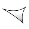 LYCRA BLANC A TENDRE TRIANGLE 5M x 3M