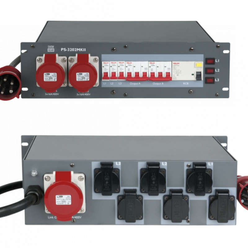 DISTRIBUTEUR SECTEUR 32A 6 X 16A DISTRIBUTEUR SECTEUR 32A 6 X 16A