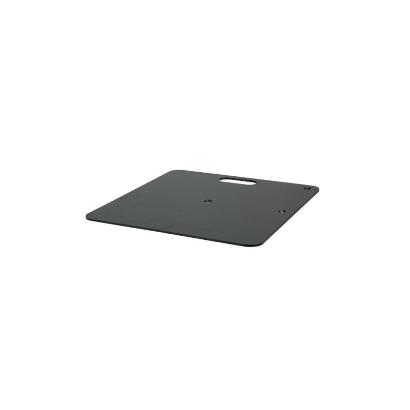 EMBASE LOURDE CARREE NOIRE POUR STRUCTURE 600 X 600 MM 14 KG WENTEX 
