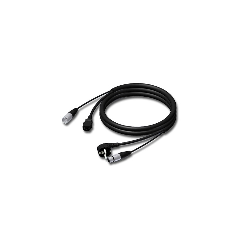 CORDON SECTEUR VDE + XLR M/F 10 METRES