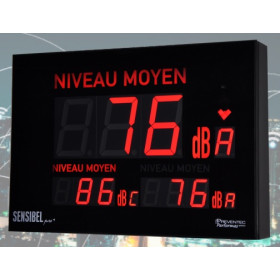 SENSIBEL TRIPLE ONE EST UN AFFICHEUR TRIPLE CONFORME AU DECRET N° 2017-1244