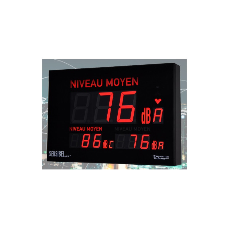 SENSIBEL TRIPLE ONE EST UN AFFICHEUR TRIPLE CONFORME AU DECRET N° 2017-1244