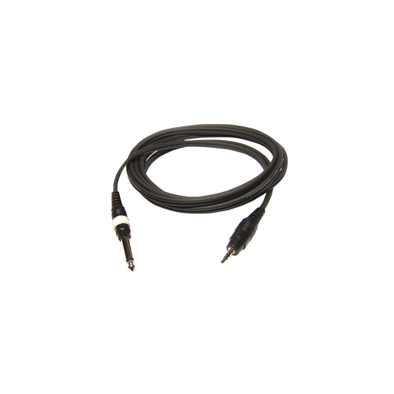 CORDON ADAPTATEUR JACK 6.35 MALE MONO / JACK 3.5 MALE