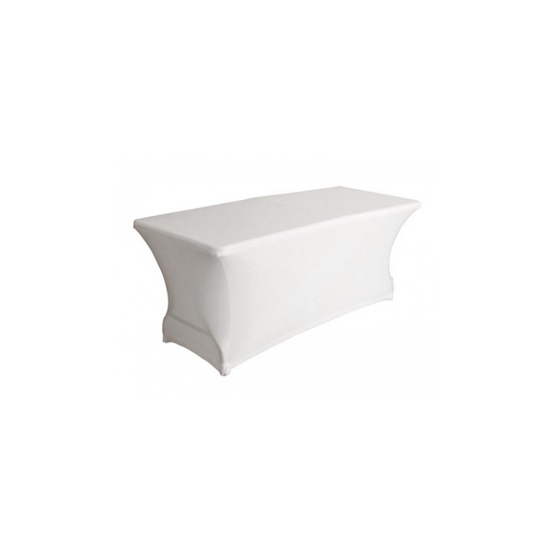HOUSSE EXTENSIBLE POUR TABLE RECTANGULAIRE BLANC 