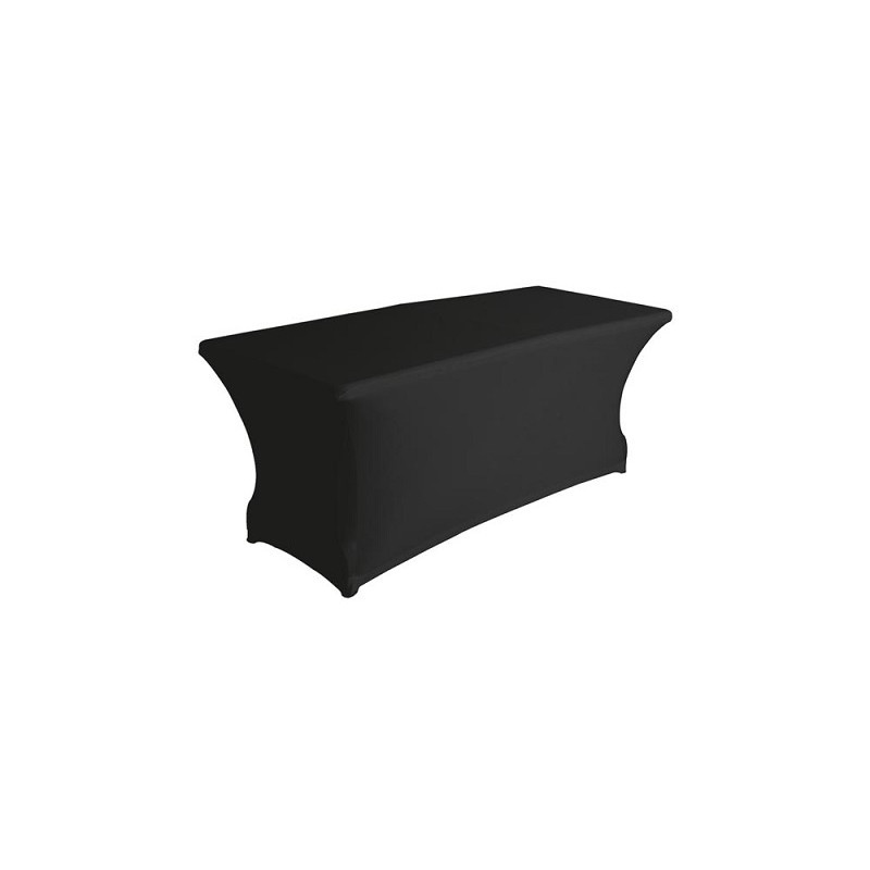 HOUSSE EXTENSIBLE POUR TABLE RECTANGULAIRE NOIR 