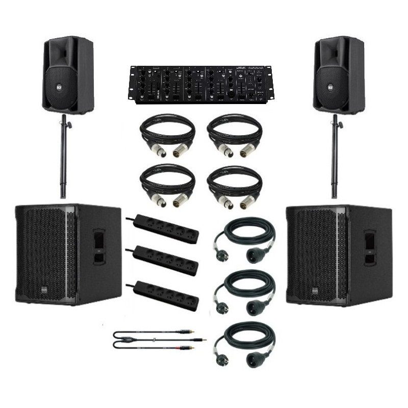 PACK SONO 2500 W POUR 150 PERSONNES / 200M² MAX