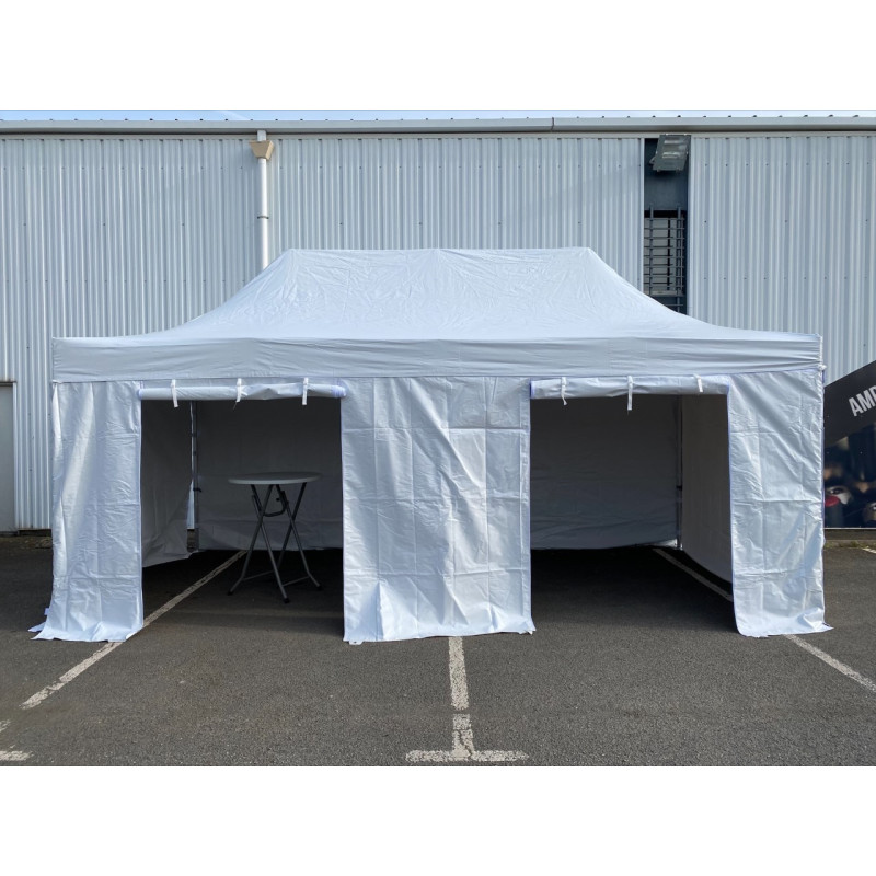 TONNELLE PLIANTE PROFESSIONNELLE BLANC 3 x 6 M