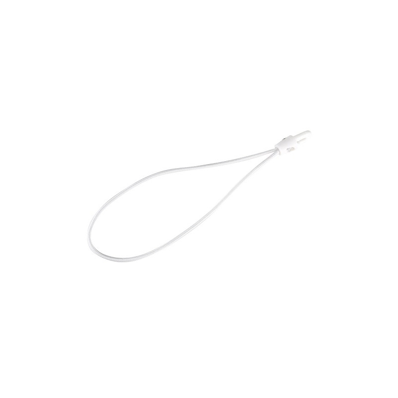 CORDE ELASTIQUE BLANCHE 4 X 250 MM AVEC CROCHET