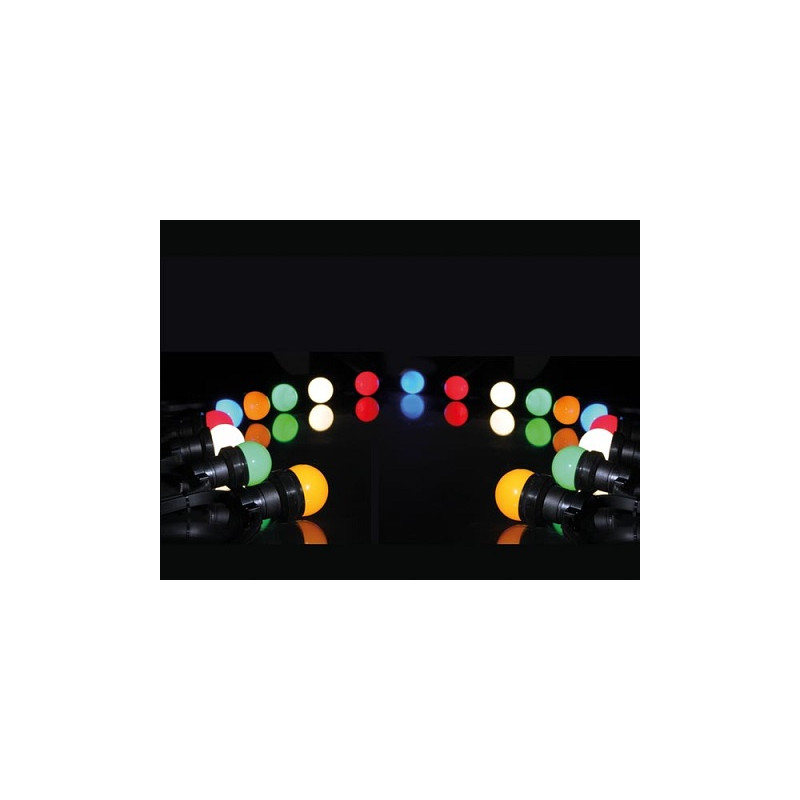 GUIRLANDE DE FETE À LED 10M 20 LAMPES LED MULTICOLORES 