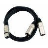 CORDON ADAPTATEUR 2 XLR MALE / XLR FEMELLE