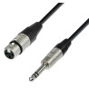 CORDON ADAPTATEUR XLR FEMELLE / JACK 6.35 MALE