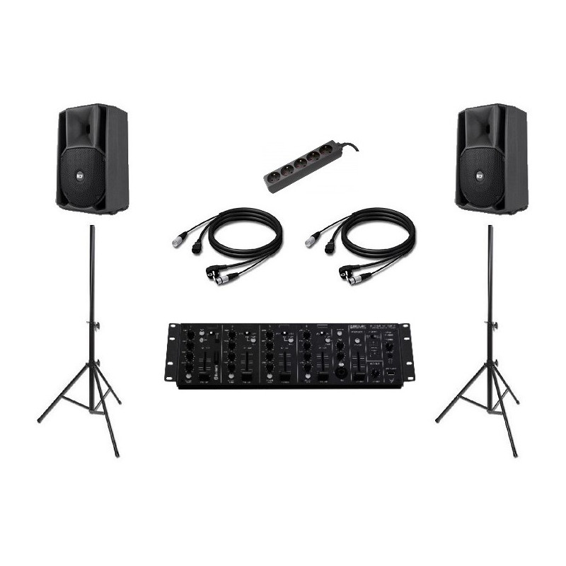 PACK SONO 2X750W POUR 60 PERSONNES / 90M² MAX