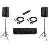 PACK SONO 2X750W POUR 60 PERSONNES / 90M² MAX