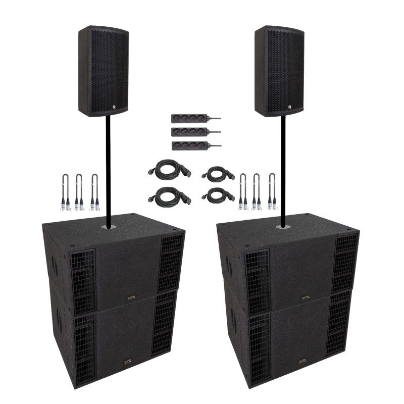 PACK SONO DJ 7700W POUR 300 PERSONNES / 350M² MAX