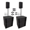 PACK SONO DJ 7700W POUR 300 PERSONNES / 350M² MAX