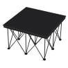PLATEFORME MOBILE 1M x 1M 500 KG/M² NOIR SANS PIEDS CONTESTAGE
