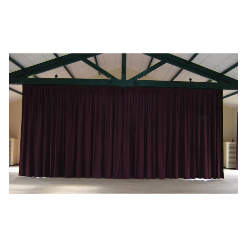 RIDEAU DE SCENE NOIR 3 X 3.50M