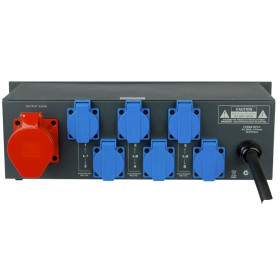 BLOC D'ALIMENTATION/ DISTRIBUTEUR SECTEUR 3 X 32A AVEC VUMETRE CONTEST