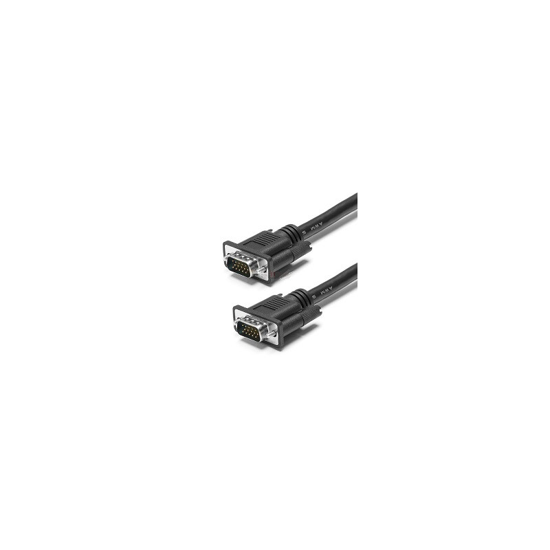 CORDON MOULE VGA 10M HD15 MALE / MALE 3 COAXIAUX TESCA