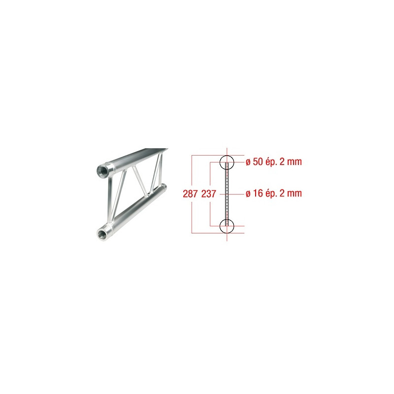 STRUCTURE ECHELLE 290MM LG DE 3M