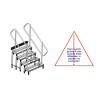 PAIRE DE MAINS COURANTES POUR ESCALIER 40 CM GAUCHE ET DROITE ASD
