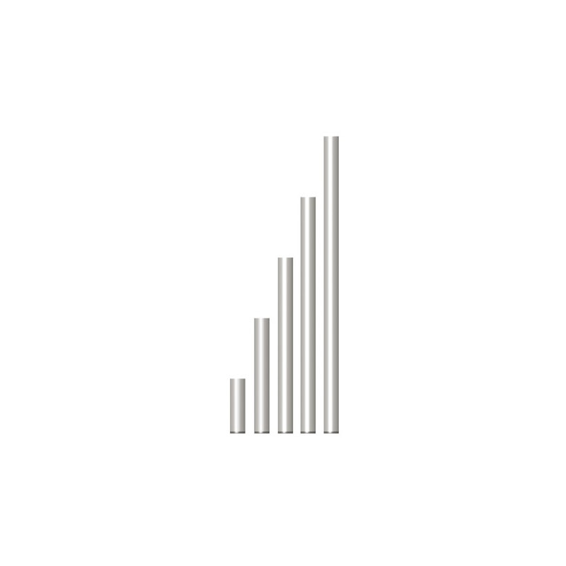 PIED FIXE EN TUBE ALU 50X3X875mm 0.90 METRE ASD