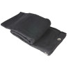 RIDEAU DE SCENE 3 x 3 M NOIR / MOLLETON B1 AVEC OEILLETS 