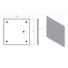 EMBASE LEGERE CARRE POUR STRUCTURE