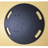 EMBASE LOURDE DE SOL NOIRE SANS KIT JONCTION 60CM / 33KG