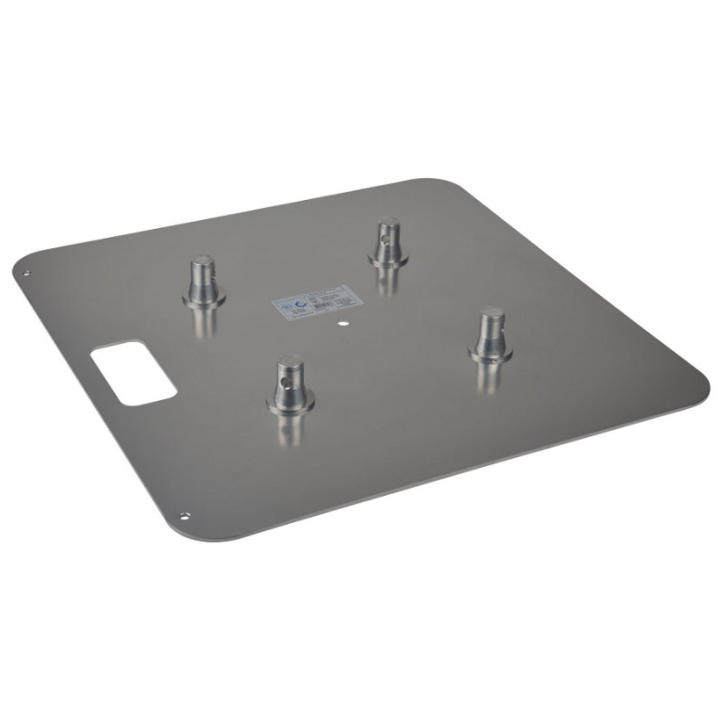 EMBASE DE SOL 600X600mm 5Kg POUR TOTEM AVEC 4 DEMI MANCHONS CONTEST