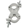 DOUBLE ATTACHE-TUBE AVEC ECROU A AILETTES - CHARGE MAX. 350kg 
