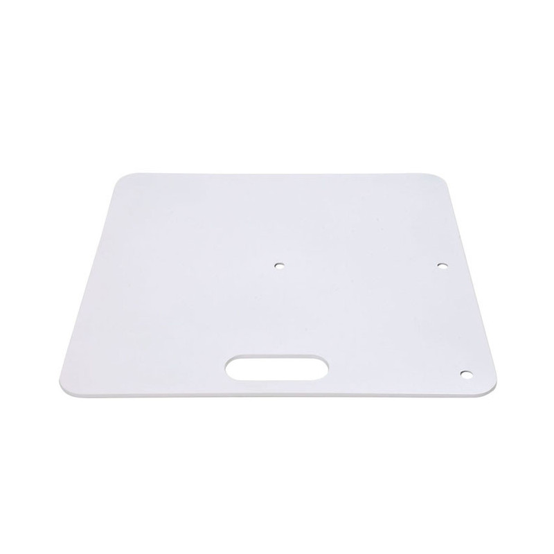 EMBASE LOURDE CARREE BLANCHE POUR STRUCTURE 600 X 600 MM 14 KG WENTEX