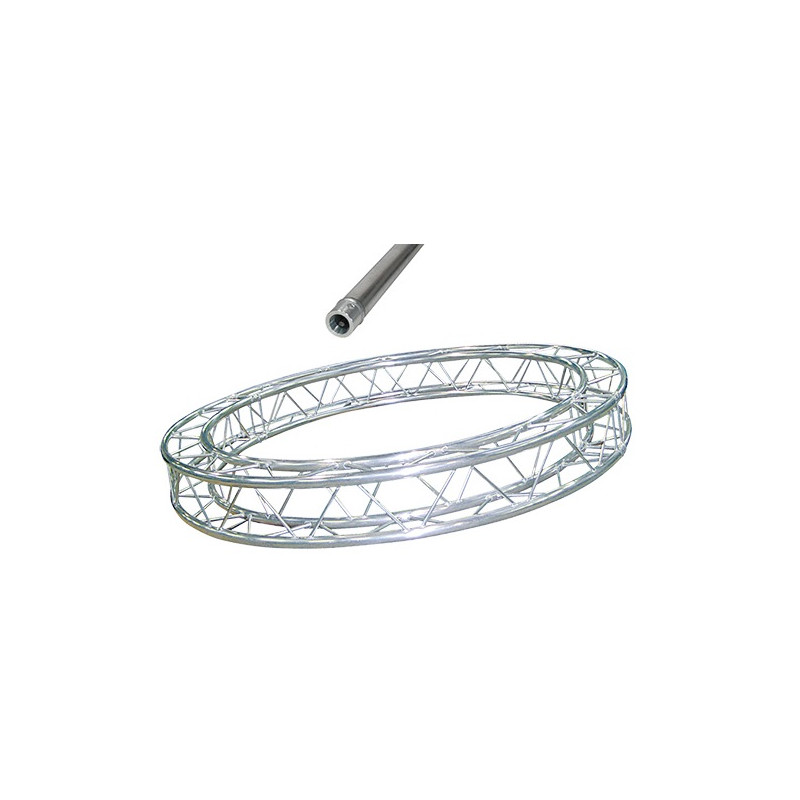 CERCLE MONOTUBE ALU 50mm DIAMETRE 1 METRE