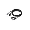CORDON SECTEUR VDE + XLR M/F 10 METRES