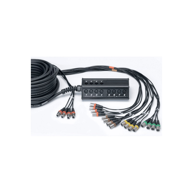 BOITIER DE SCENE 16 XLR FEMELLES/4 XLR MALES 30M CORDIAL