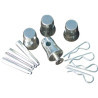KIT EMBASE : 4 DEMI-MANCHONS + 4 VIS + 4 CONES + 4 GOUPILLES