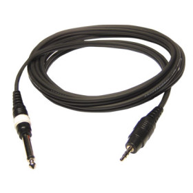 CORDON ADAPTATEUR JACK 6.35 MALE MONO / JACK 3.5 MALE