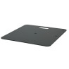 EMBASE LOURDE CARREE NOIRE POUR STRUCTURE 600 X 600 MM 14 KG WENTEX 