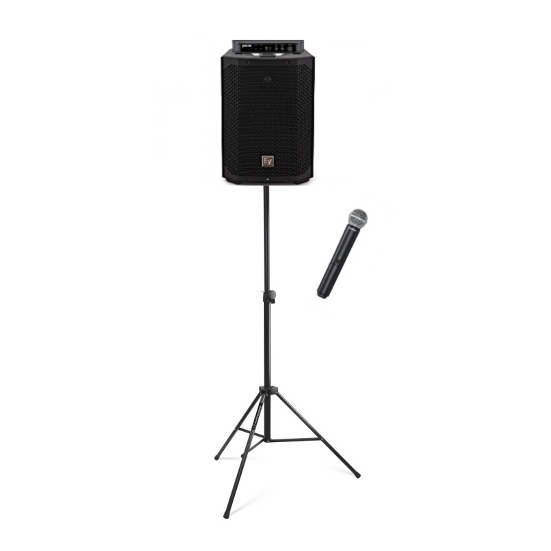 ENCEINTE SUR BATTERIE ELECTRO VOICE 400W + MICRO HF MAIN SM58